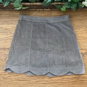 Velvet Mini Skirt